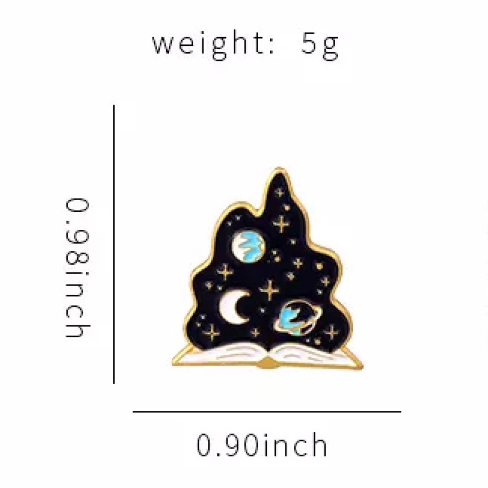 4/$20 Story Book Universe Galaxy Coming To Life Enamel Pin - Picture 2 of 2